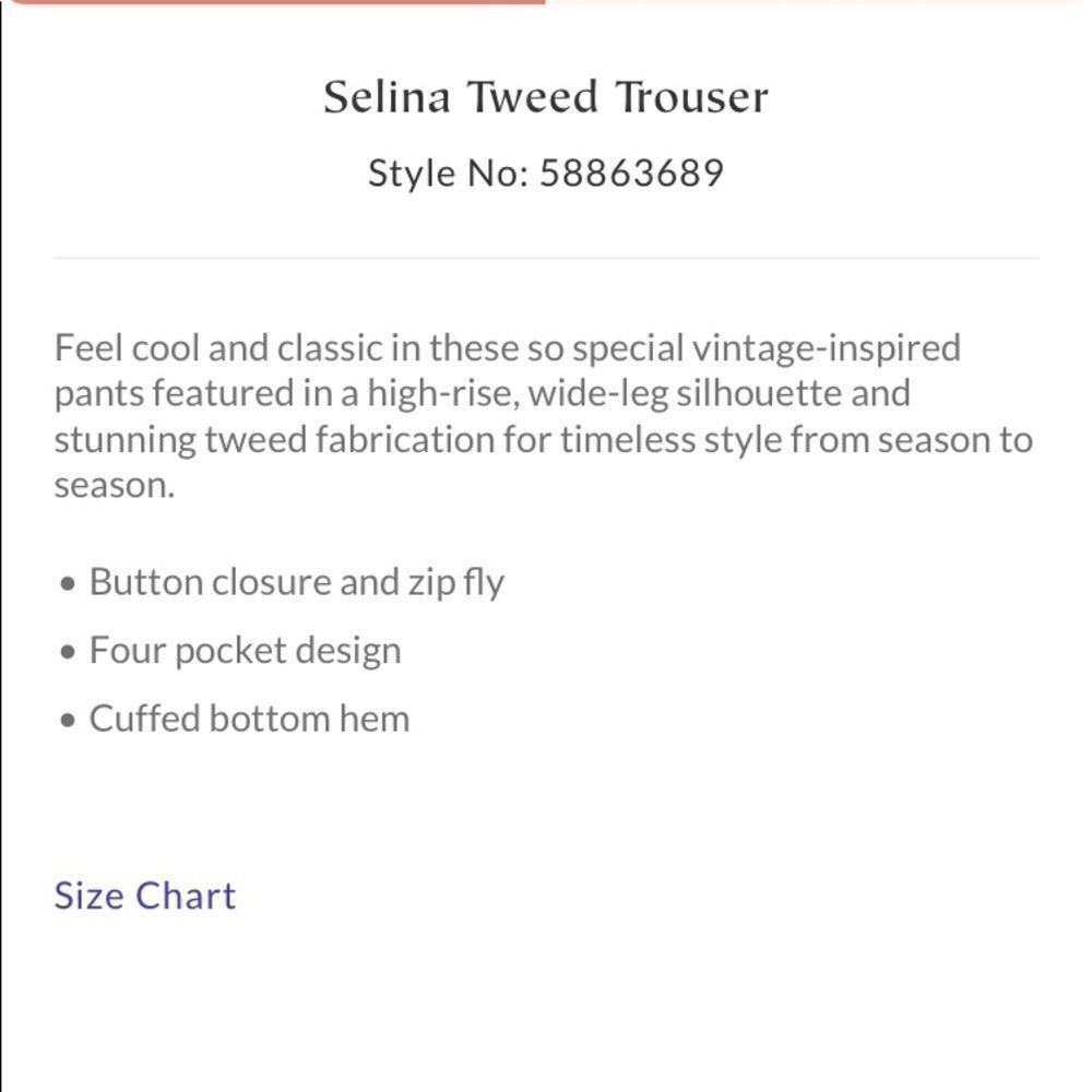 FREE PEOPLE SELINA TWEED TROUSERS PINK ROSE NWT - Picture 12 of 15